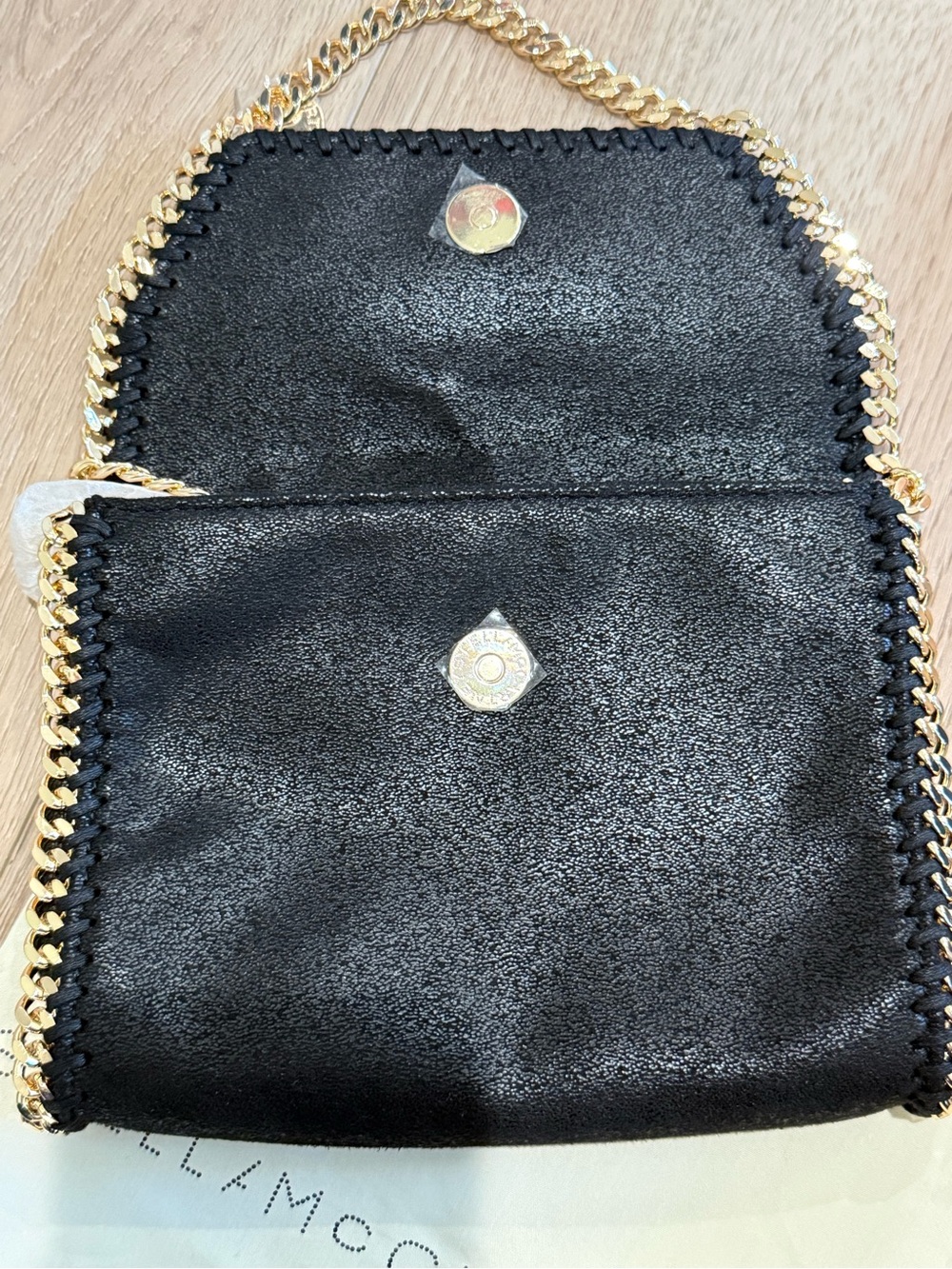 NWOT! Stella McCartney Authentic Black Falabella with Gold Hardware - Picture 4 of 10